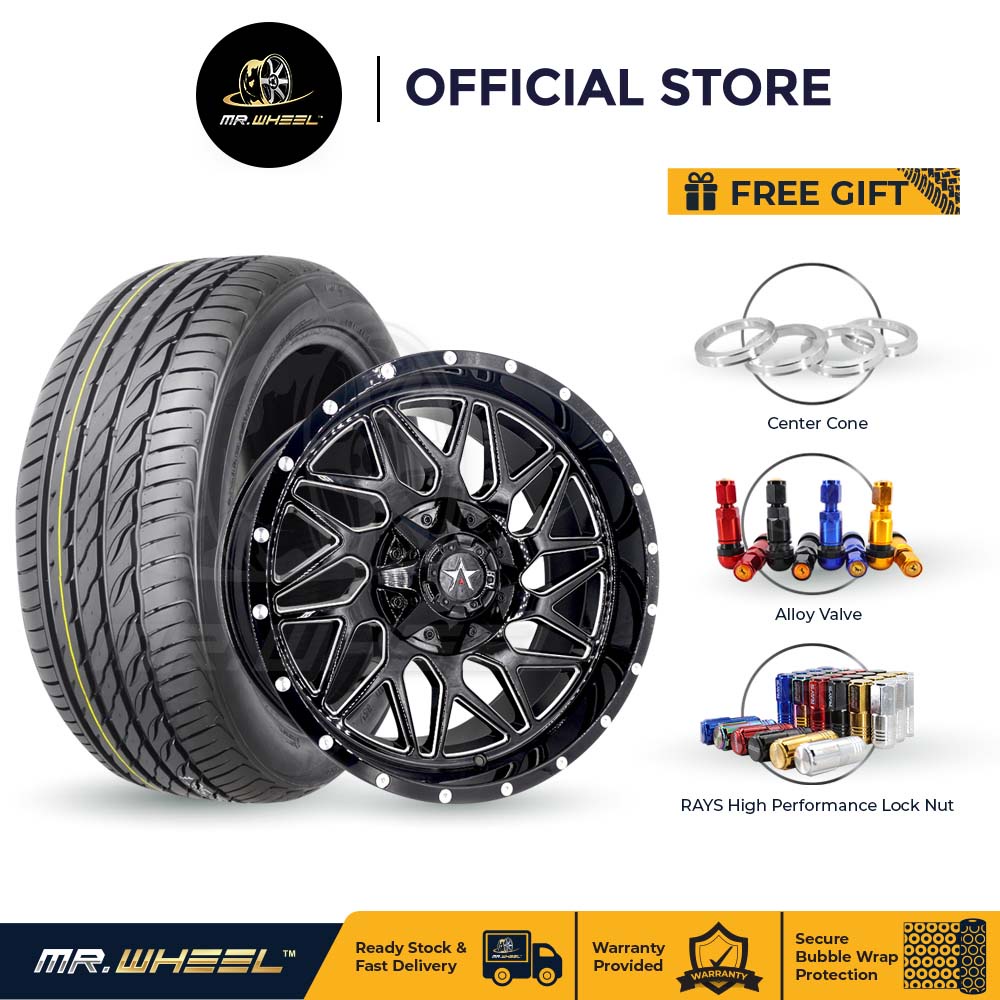 [Package Set] New Sport Rim OASIS OW038 20 inch 10j 6x139.7 ET-18 with ...