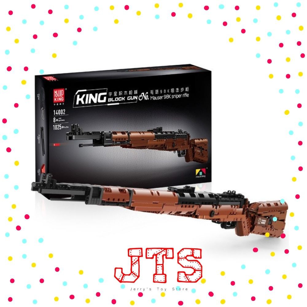 JTS MOULD KING Mauser 98K Sniper Rifle 14002 Block Gun Building Bricks ...