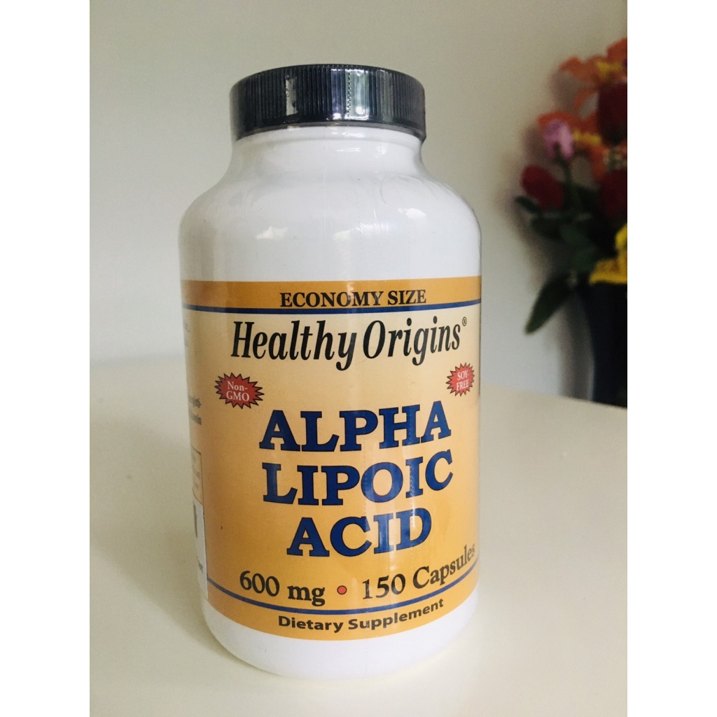 Healthy Origins Alpha Lipoic Acid 600 mg 150 Capsules Antioxidants