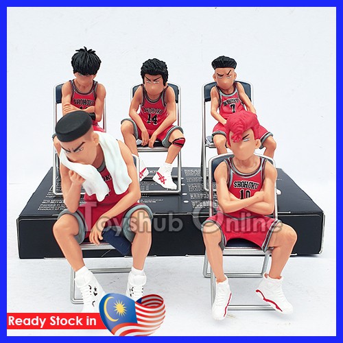 5pcs Slam Dunk Chibi Shohoku Team Akagi Takenori Mitsui Hisashi ...