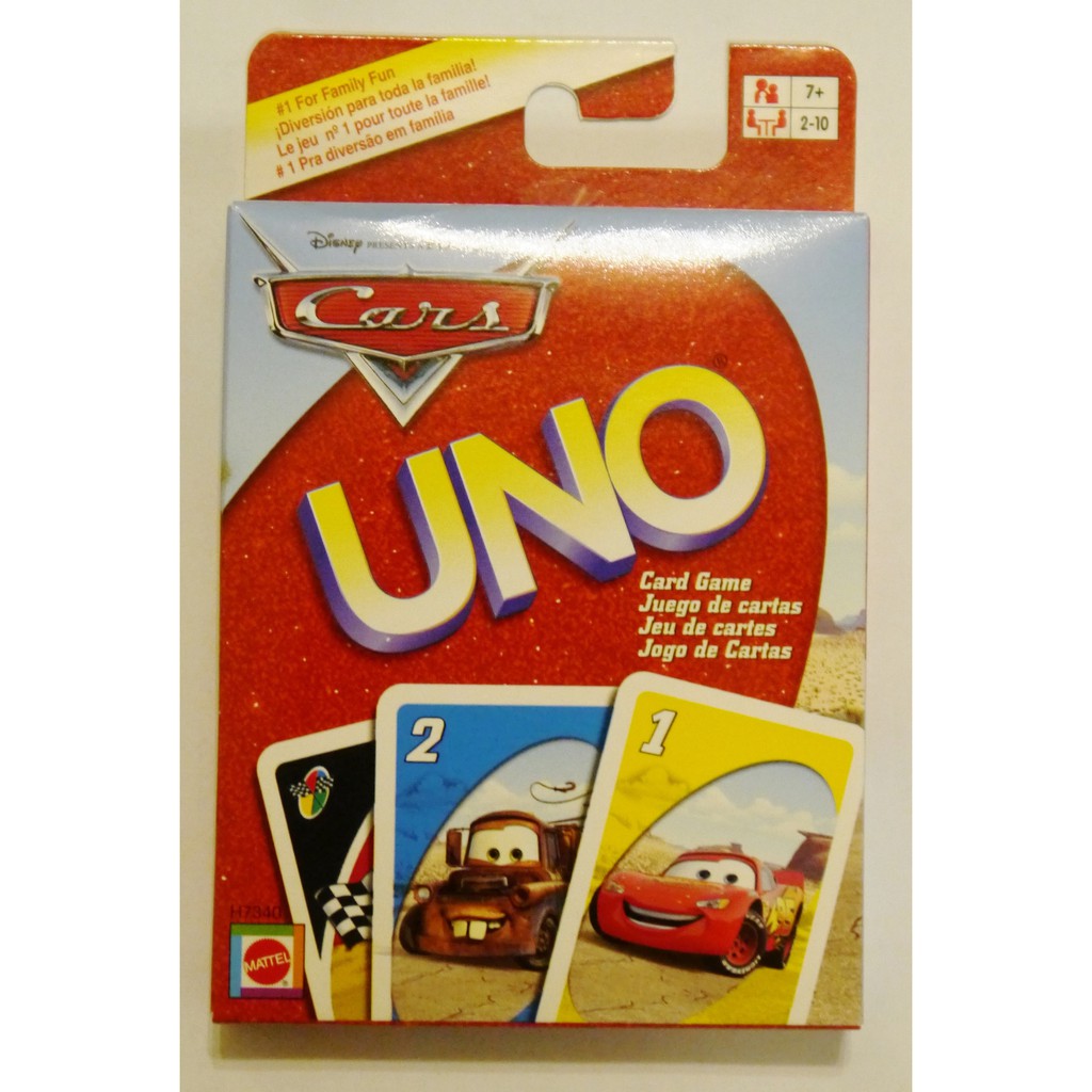 💯 % Original) Mattel Disney Pixar Cars UNO Card Game