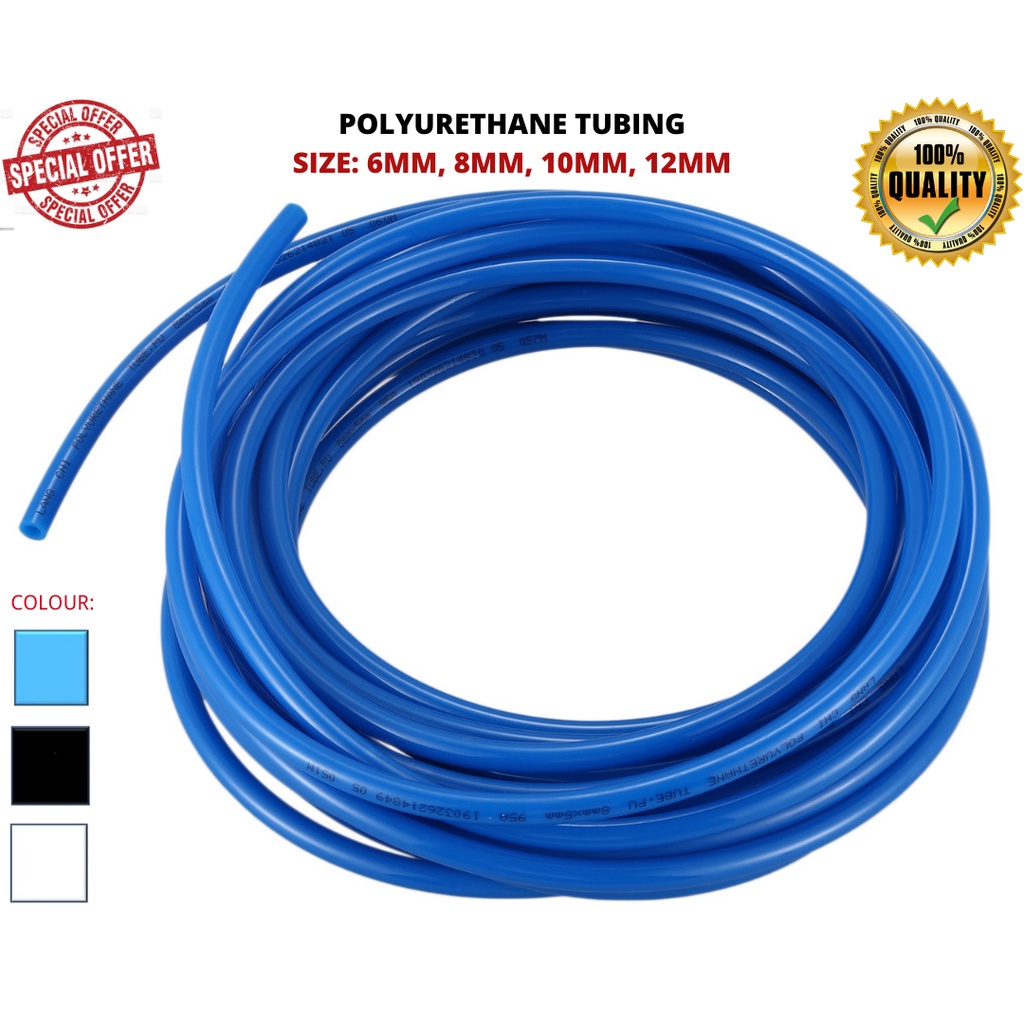 [READY STOCKKL] STAR 1Meter Polyurethan Pneumatic Hose Air Pu Tubing