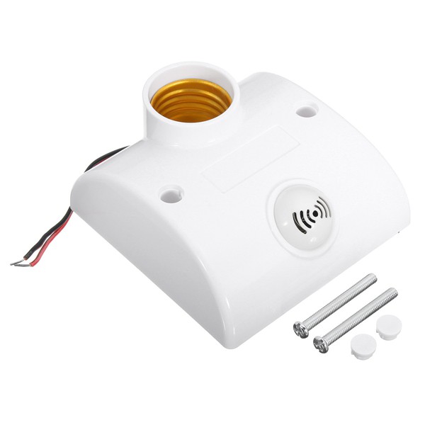 E27 Wall Mount Voice/Sound Light Sensor Control Lamp Holder Switch 100 ...