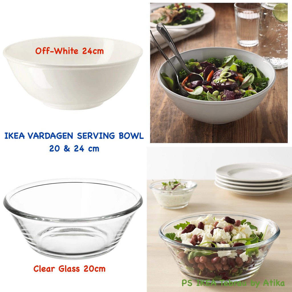 VARDAGEN Serving bowl, clear glass - IKEA