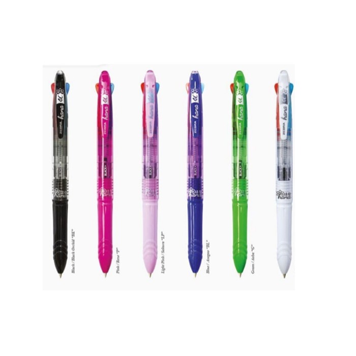 Ballpoint pen 4 Colors/A4C (Hana) | Shopee Malaysia