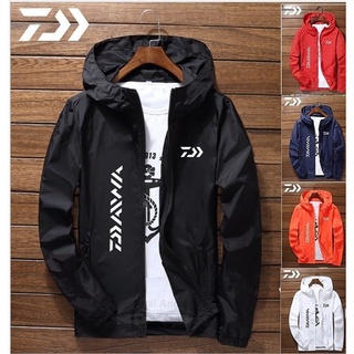 Daiwa Fishing Clothing Men Waterproof Long Sleeved Jacket Breathable Quick  Drying Outdoor Casual Windbreaker