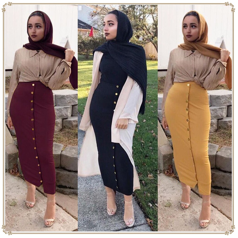 Maxi skirt muslim outfit best sale