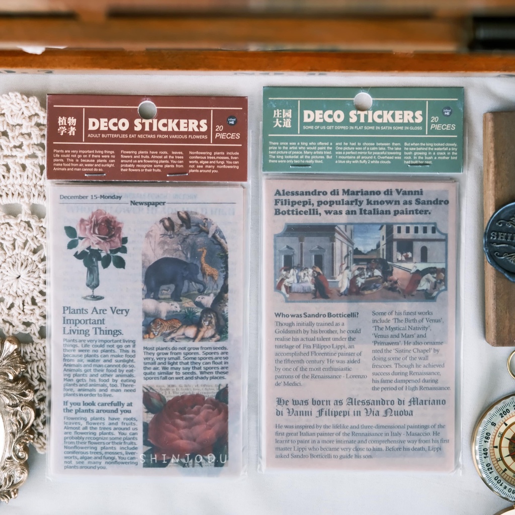 Vintage Mini Newspaper Theme Sticker | Shinjodu | Journal | Bujo ...