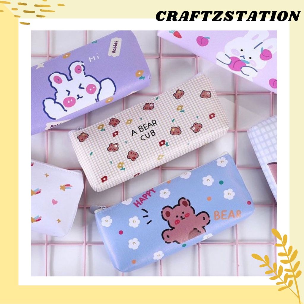 INS Cartoon Cute Pencil Box Stationery Box Pencil Case Cute Comel ...