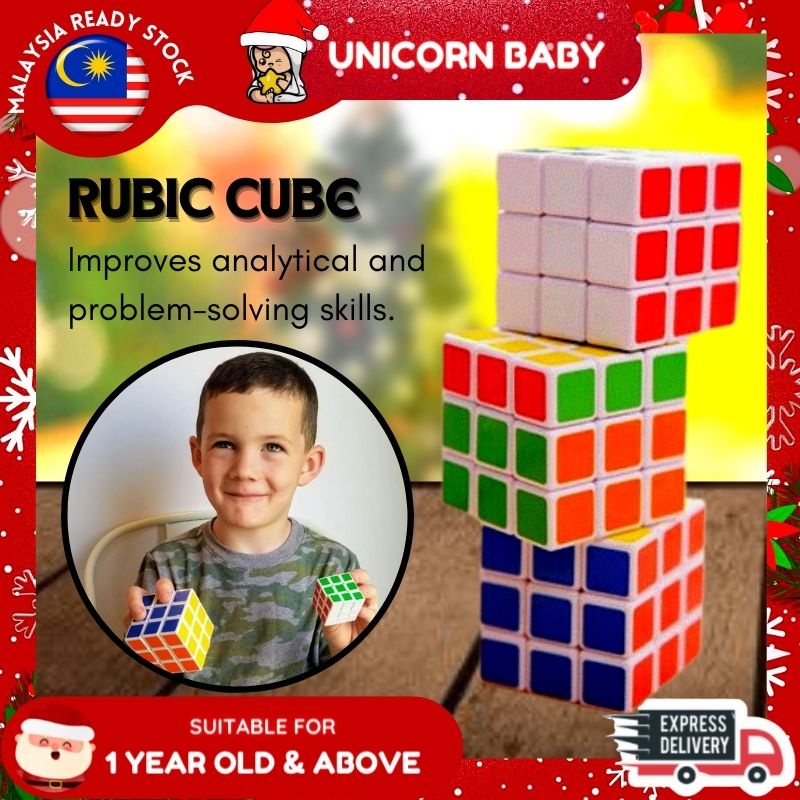 【Ready Stock】Magic Cube Rubic Cube Brain Development Toys Logic Game ...