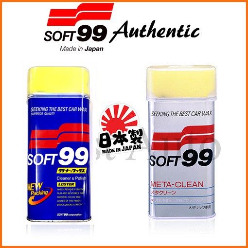 Original SOFT99 Polish & Luster Cleaner / New Meta Clean Liquid Wax 530ML-  Remove stain Scratches Restore Paint Soft 99