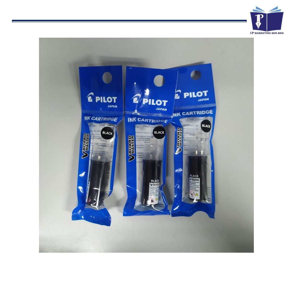 PILOT Pure Liquid Ink Cartridge for VBoard Master WBSVBM (Black/Blue