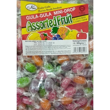 Nini Mini-drop Assorted Fruit Candy 310's (HALAL) | Shopee Malaysia
