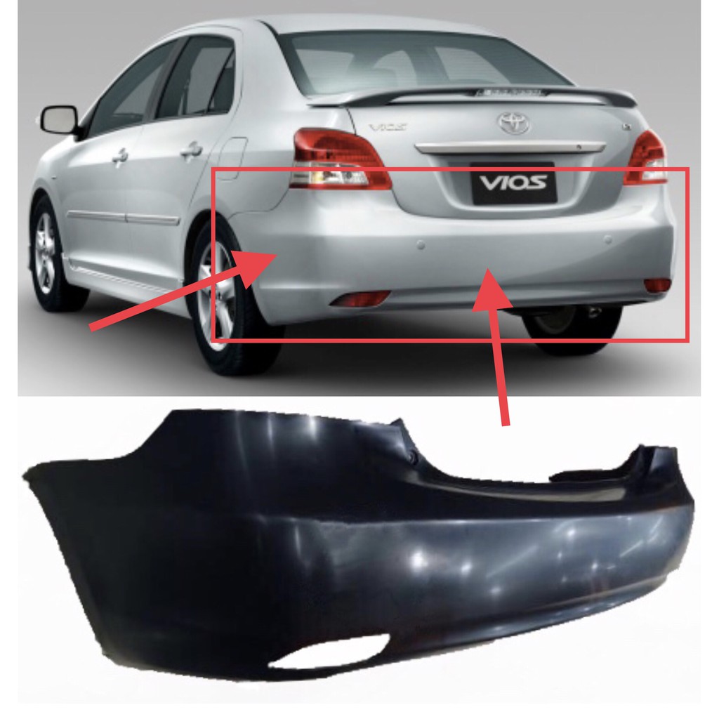 Toyota vios rear bumper shop replacement