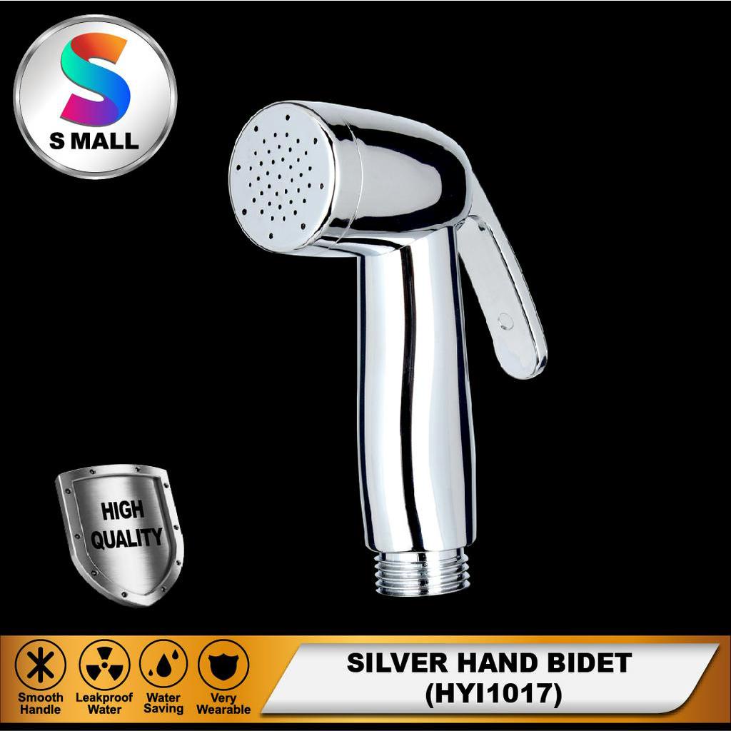 BATHROOM TOILET HANDHELD MODERN HAND SPRAY BIDET WATER HEAD ONLY SILVER