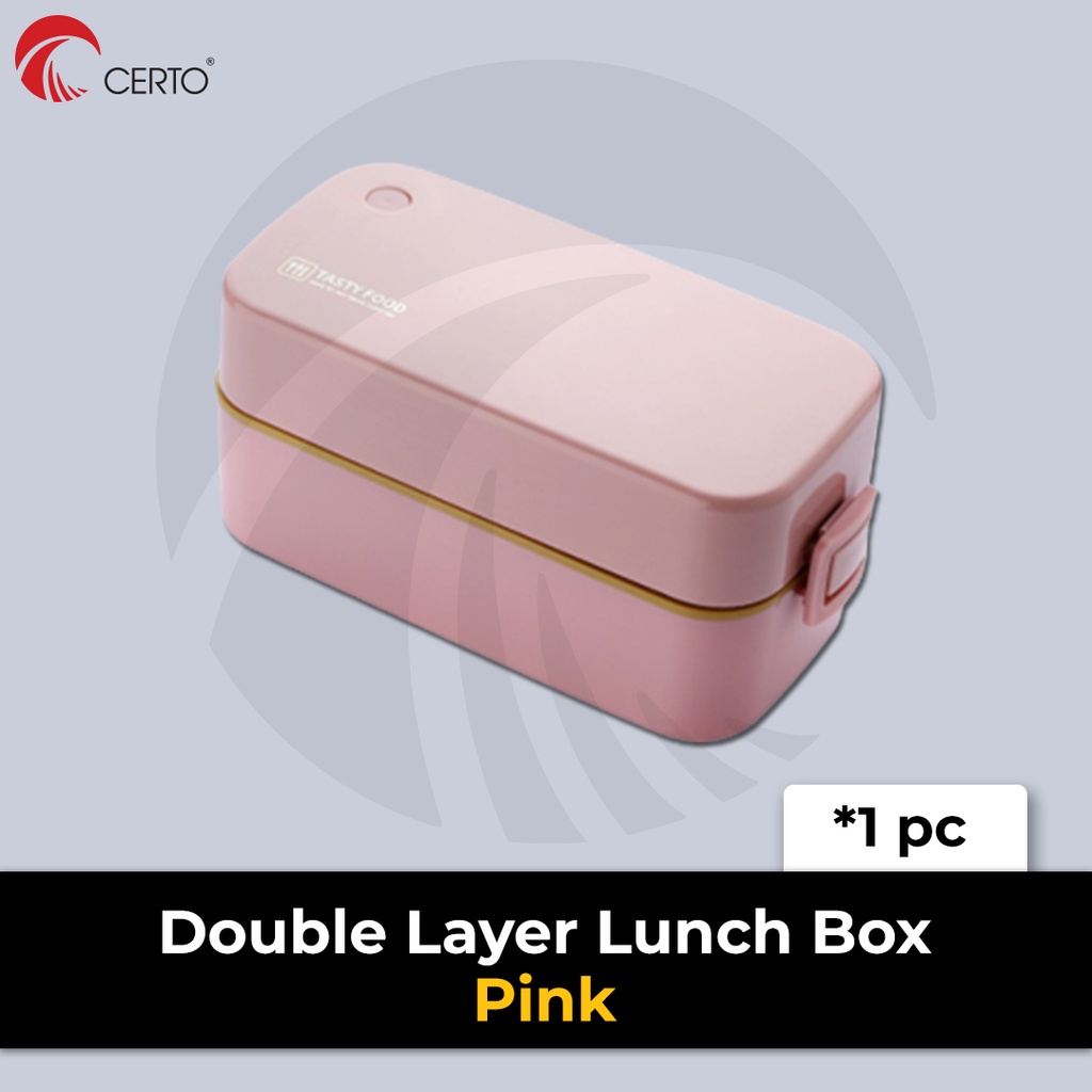 CERTO Food Container Double Layer Bento Lunch Box Food Box Microwave ...