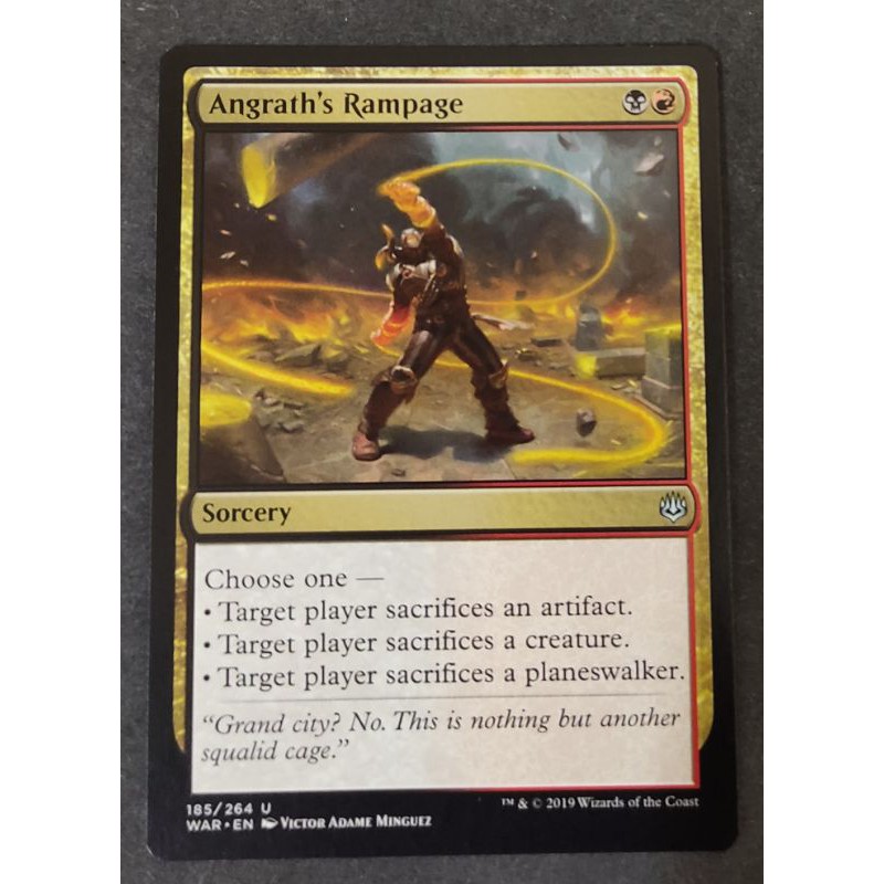 Magic The Gathering : Angrath's Rampage Uncommon War Of The Spark Card. |  Shopee Malaysia