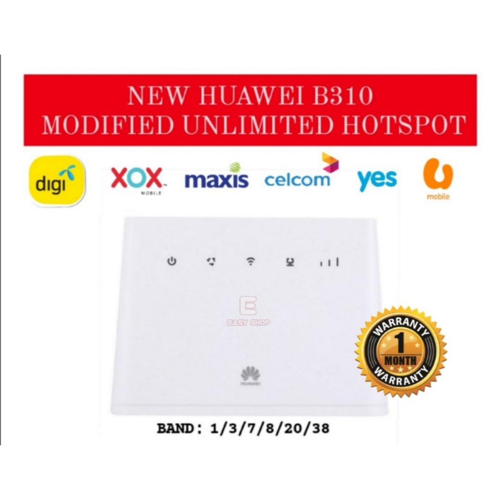 [EASY] NEW Unlocked Huawei B310 4G Router B310AS-852 4G LTE WIFI Router ...