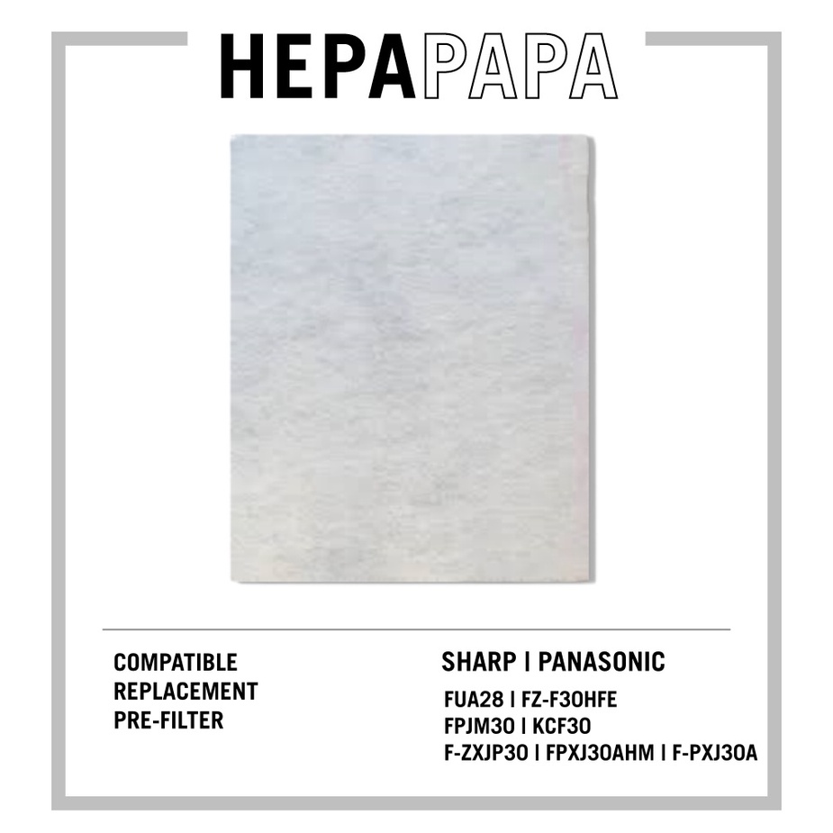 Compatible Replacement Pre-Filter For Sharp FU-A28E / KC-F30 / KCF30LW ...