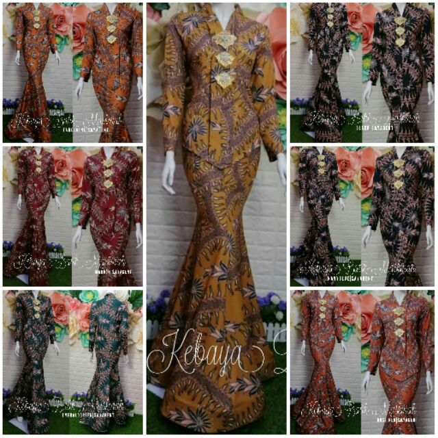 KEBAYA BATIK MASKINAH Baju Kurung Kenduri Kahwin Nikah Tunang Raya Dinner Shopee Malaysia