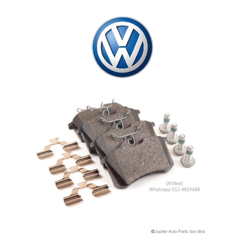 VOLKSWAGEN REAR BRAKE PAD ORIGINAL 100 VW JETTA, GOLF, BEETLE