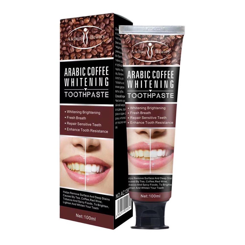 AIChun Coffee Toothpaste – Fresh Breath & Stain Removal for Clean ...