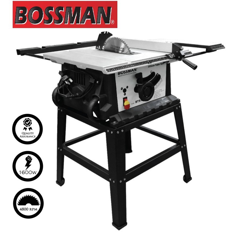 BOSSMAN BTS10 WOOD CUTTING TABLE SAW (1600W/255MM) Shopee Malaysia