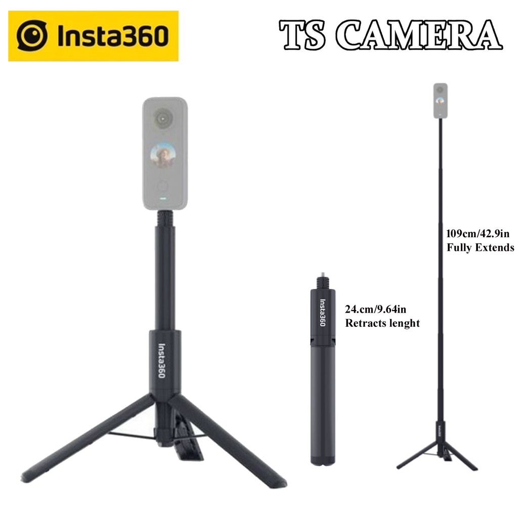 INSTA360 2 IN 1 INVISIBLE SELFIE STICK + TRIPOD / INSTA360 INVISIBLE ...