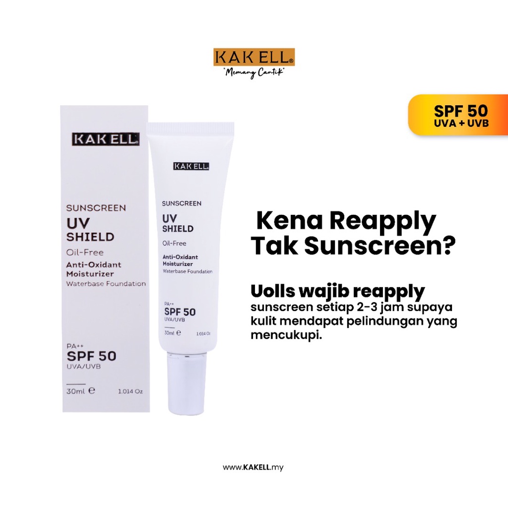 Kak Ell Sunscreen UV Shield Kak Ell Skin Care Harga Promosi Original ...