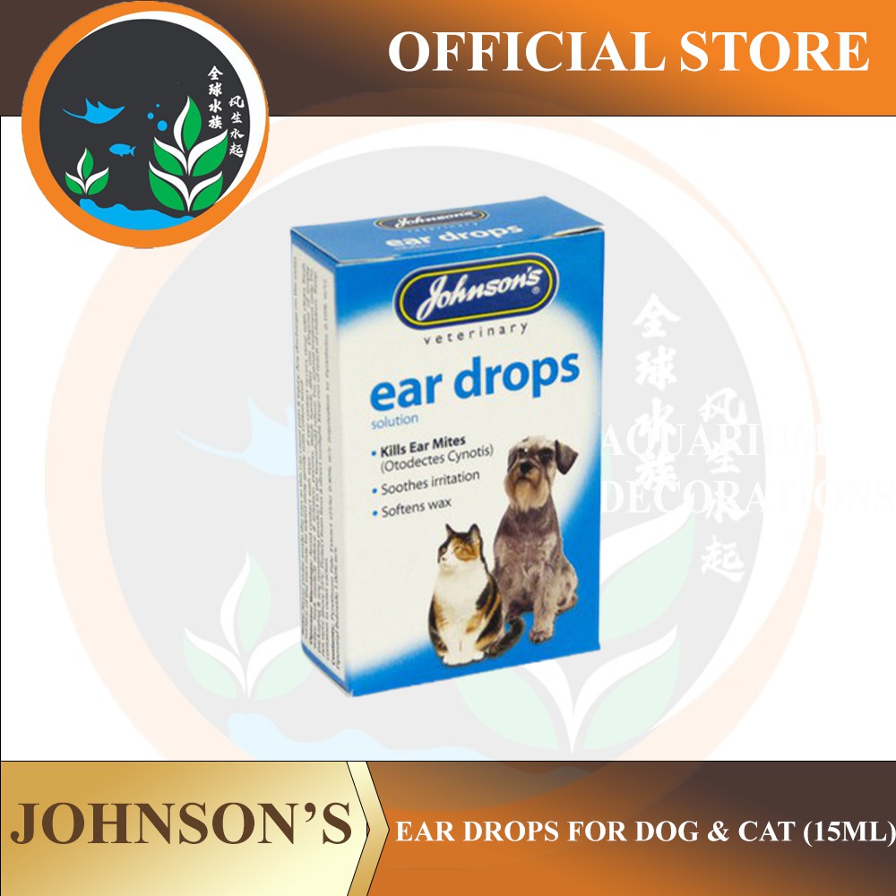 Johnsons ear shop drops for dogs