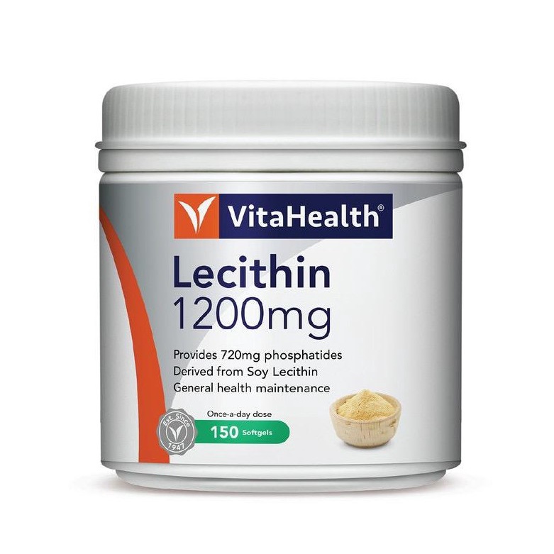 VITAHEALTH Lecithin 1200mg (720mg phosphatides from Soy Lecithin
