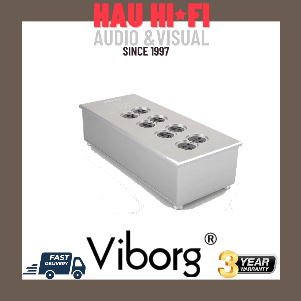 VM80 AC Power Filter, Amp HiFi Power Surge Protector, US Power Conditioner, 8 Ways Power