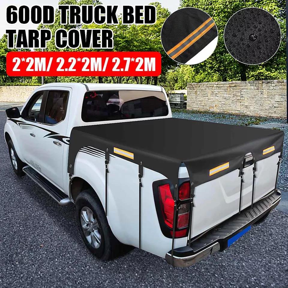Truck Bed Tarp Cover Waterproof Truck Tail Cover Canvas Awning Cloth