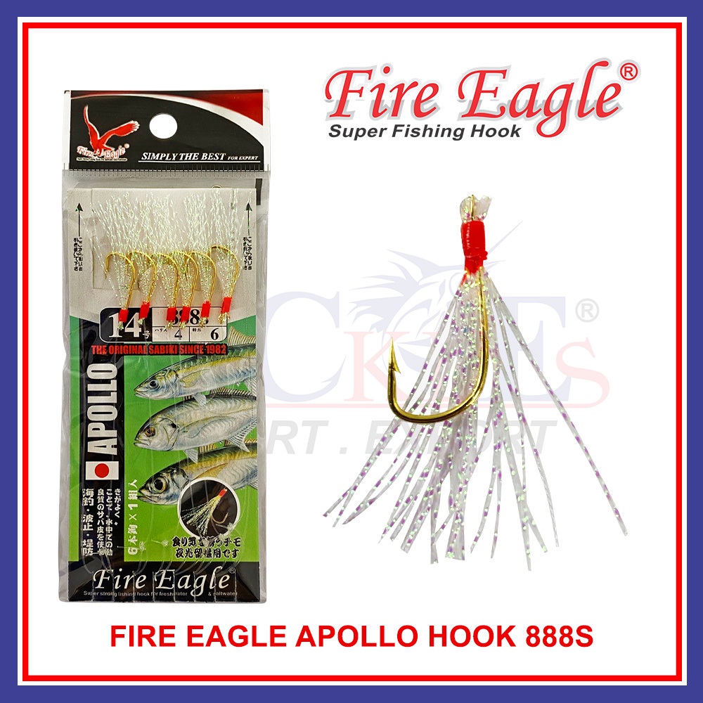 MATA KAIL SABIKI FIRE EAGLE 2233 SUPER STRONG X SHARP POINT APOLLO FISHING  RIGS MADE FROM HIGH QUALITY MATERIAL