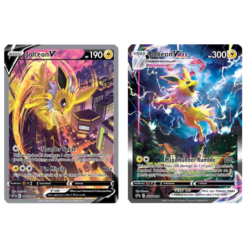 Jolteon V & Jolteon VMAX Alternate Art / Promo / SWSH183 & SWSH184