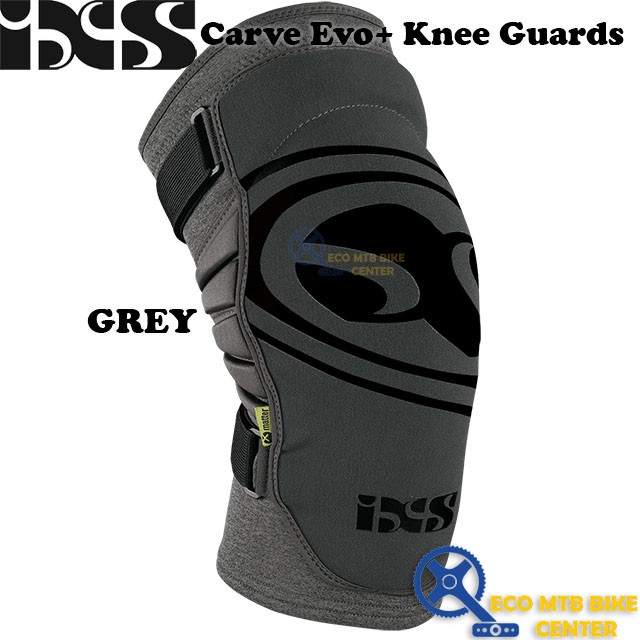 iXS Sports Division Flow Zip Knee pad Kniebeschermer, Grijs, S