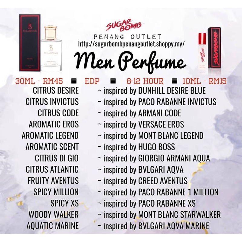 List 2025 perfume sugarbomb