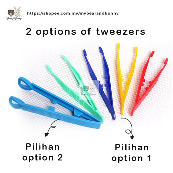 Ready Stock Children Kids Tweezers Clips, Smal Craft Tweezers for DIY,  Educational small tweezers, Montessori tweezer