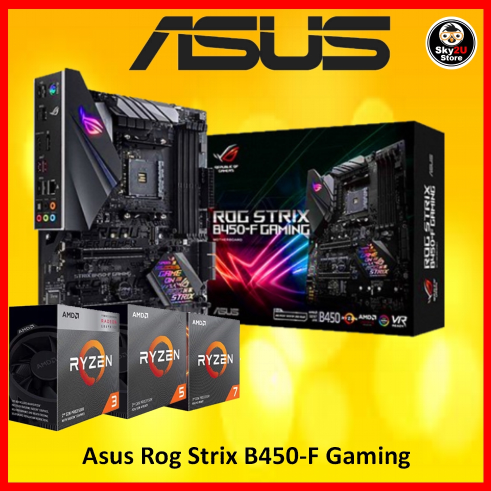 Asus Rog Strix B450F Gaming Motherboard Shopee Malaysia