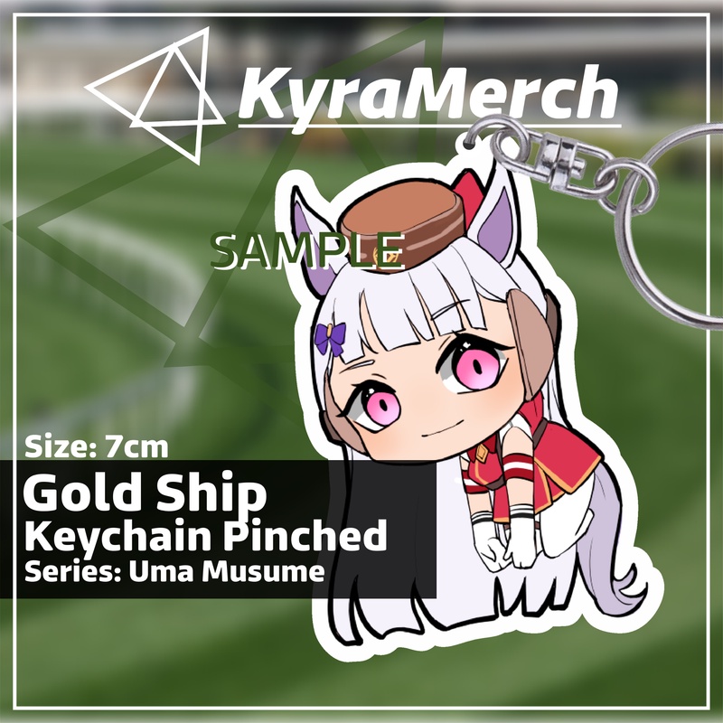 Keychain Pinched Uma Musume Gold Ship | Kyramerch Anime Fanmerch Dealer ...