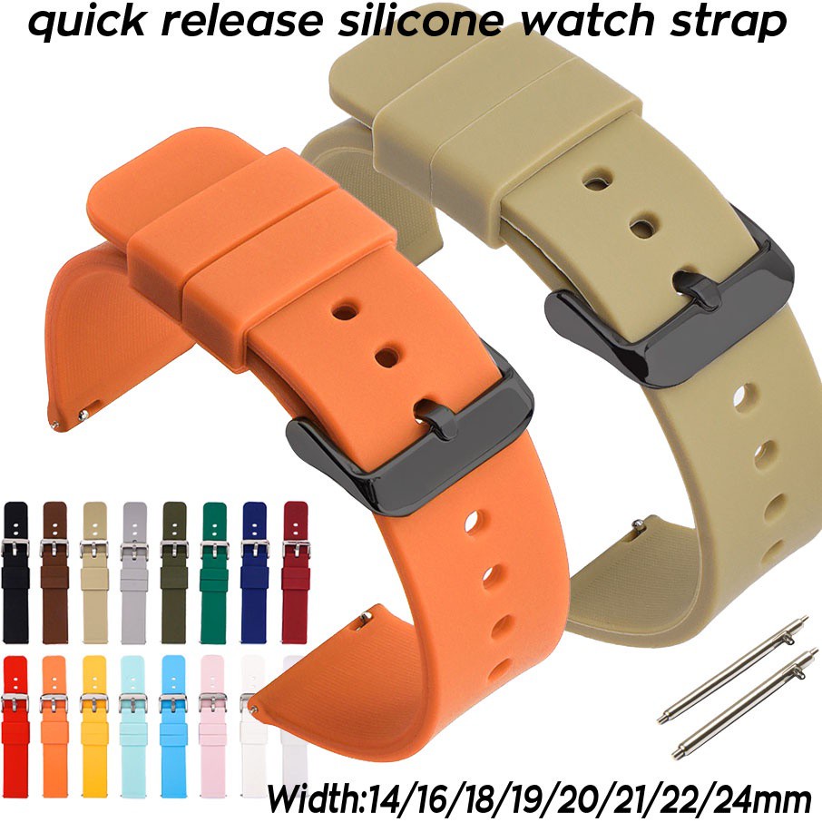 14mm silicone 2024 watch band