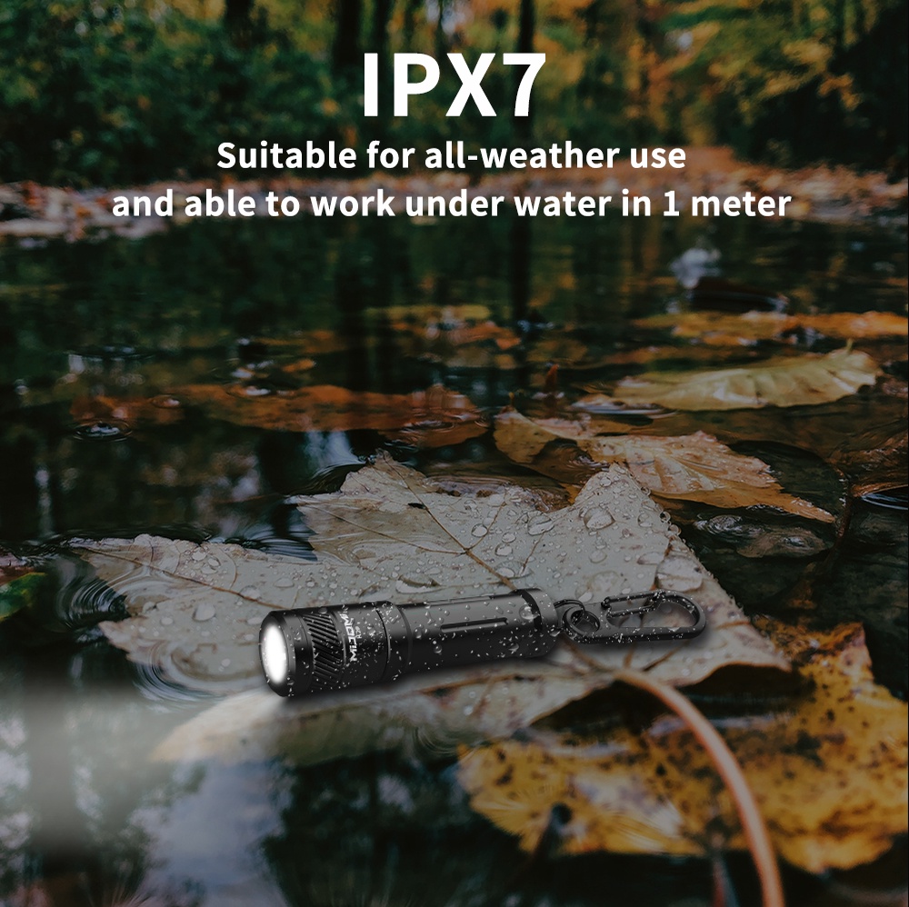 Mijomi K2 Mini Keychain Flashlight 100Lumens Samsung LED AAA battery ...