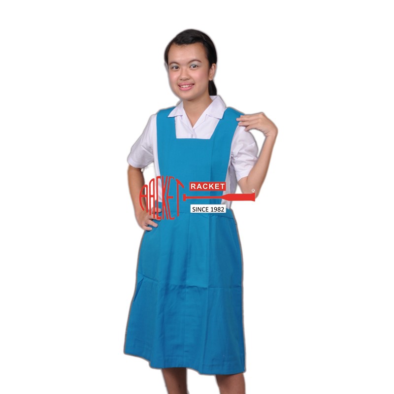 Secondary School Uniform Turquoise Pinafore Or Gaun Sekolah Menengah ...