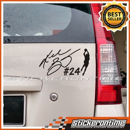 KOBE BRYANT 24 8 NBA BASKETBALL STAR CAR STICKER | Shopee Malaysia