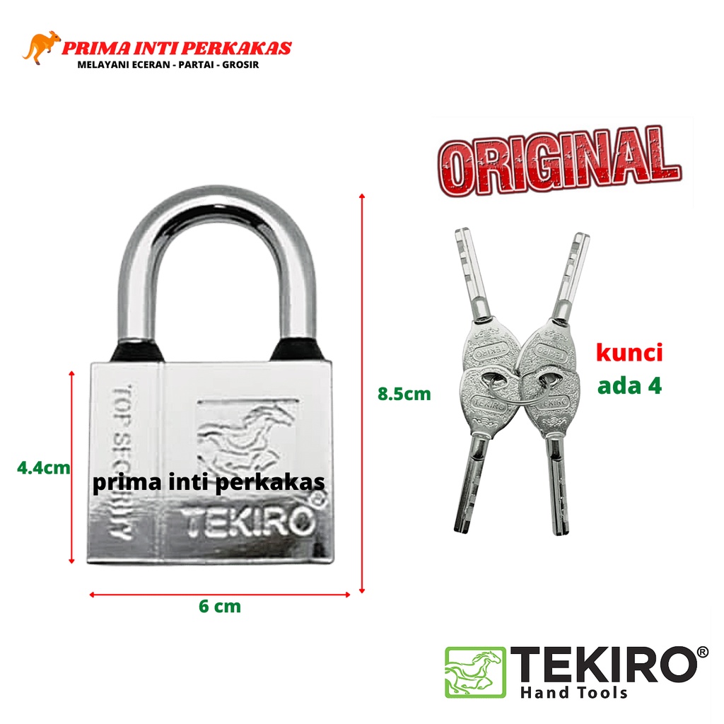 Short Neck Padlock 60mm Tekiro Padlock Short 60mm Tekiro Shopee Malaysia