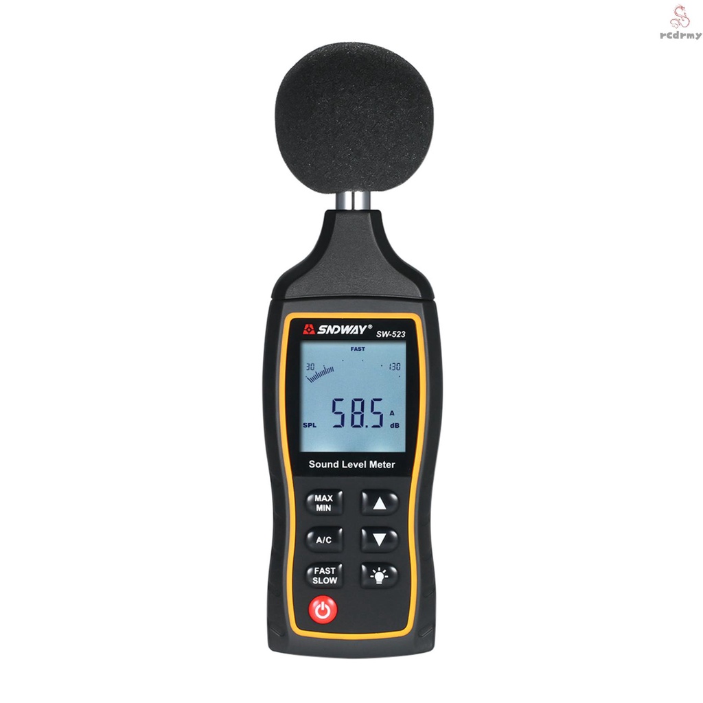SNDWAY High Accuracy LCD Digital Noisemeter Sound Level Meter 30-130dB ...