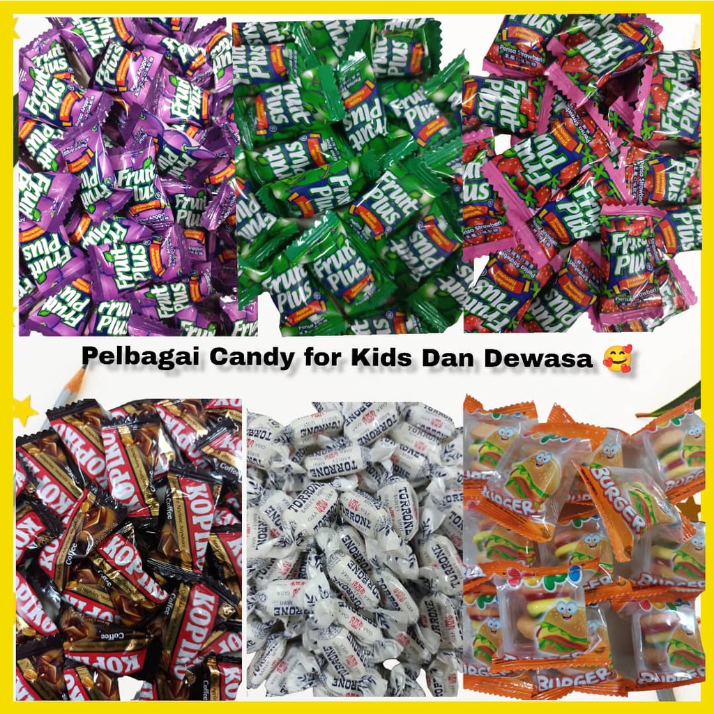 Top Sale Gula Gula Torrone Candy Fruit Plus Chewy Candy Gula Gula Smallest Pack Murah 5333