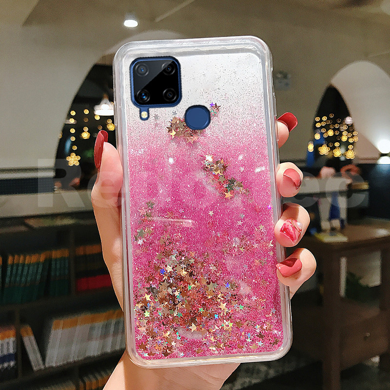 Glitter Realme Narzo 20a Mobile Back Cover Glitter Narzo 20 Iphone