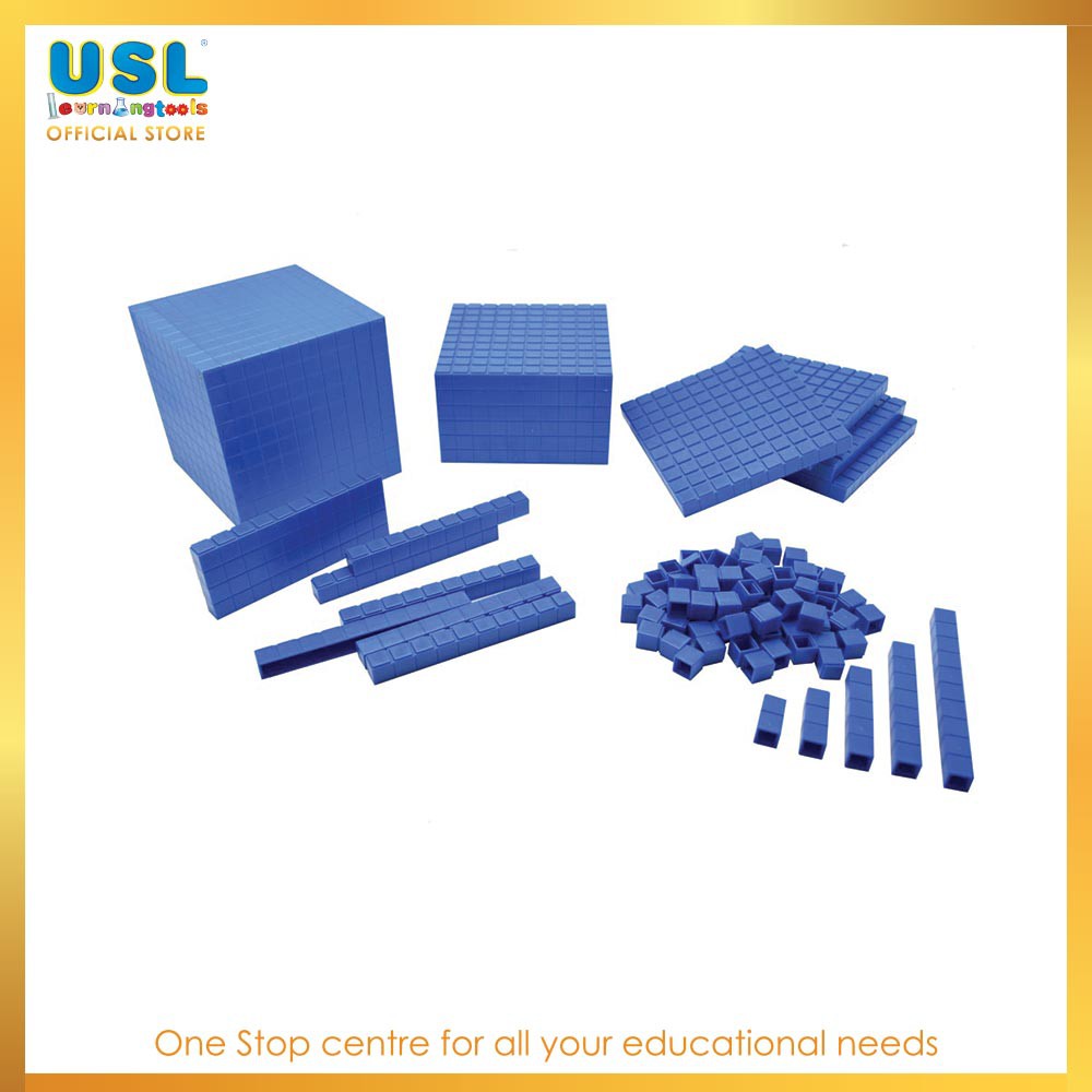 Interlocking Base Ten Blocks - Manipulatives & Mathematics | Shopee ...