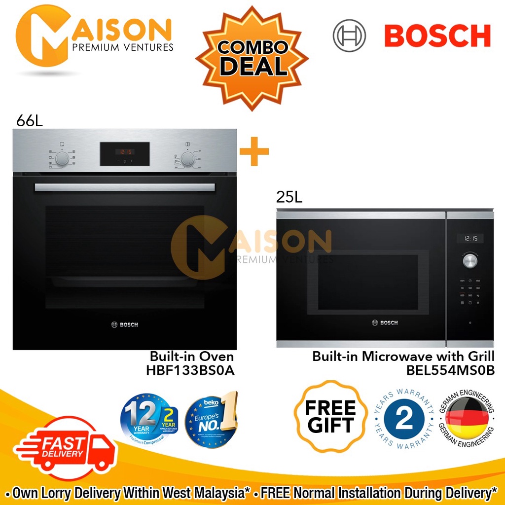 Bosch 60cm ecoclean direct deals oven hbf133bs0a